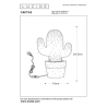 Lucide CACTUS - stolní lampa - Ø 20 cm - Bílá 13513/01/31