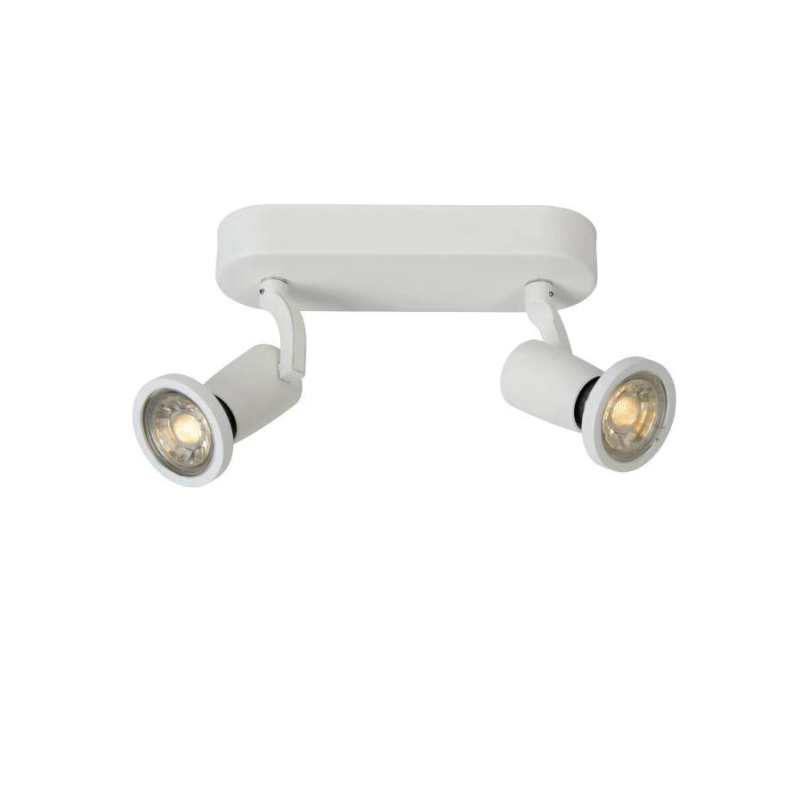 Lucide JASTER-LED - stropní svítidlo - LED - GU10 - 2x5W 2700K - Bílá 11903/10/31