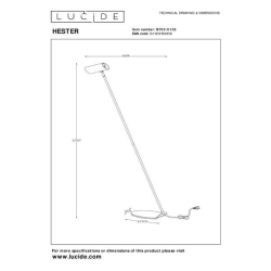 Lucide HESTER - stojací lampa - GU10 - Černá 19700/01/30