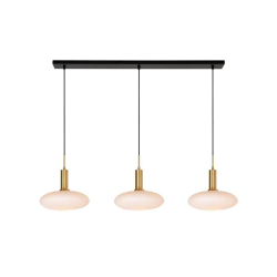 Lucide SINGALA - Pendant light - 3xE27 - Matt Gold / Brass