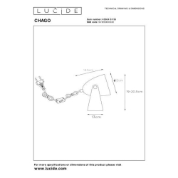 Lucide CHAGO - stolní lampa - Šedá 45564/01/36