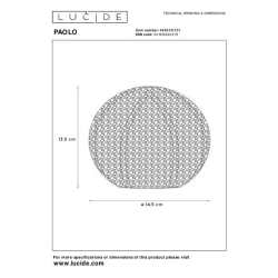 Lucide PAOLO - stolní lampa - G9 - Bílá 46501/01/31