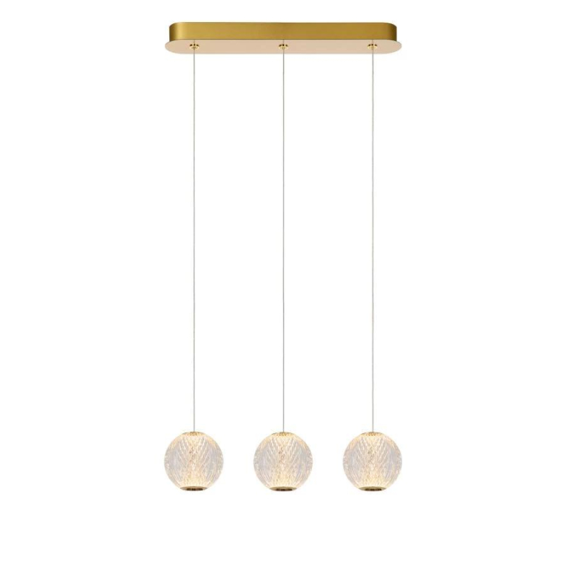 Lucide CINTRA - Pendant light - LED Dim. - 3x4,7W 2700K - Transparant