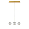 Lucide CINTRA - Pendant light - LED Dim. - 3x4,7W 2700K - Transparant