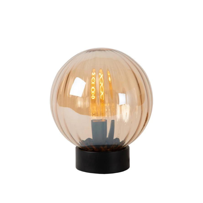 Lucide MONSARAZ stolní lampa Ø 25 cm 1xE27 jantarová