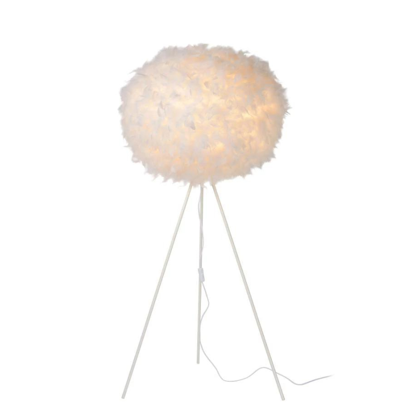 Lucide GOOSY SOFT - stojací lampa - Ø 50 cm - Bílá 71767/50/31