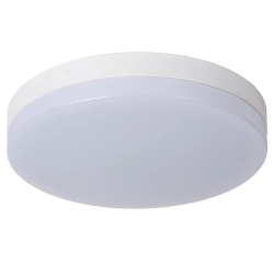 LED stropní svítidlo BISKIT do koupelny - Ø 40 cm - 1x36W 2700K - IP44 - Senzor pohybu & Den/Noc - Bílá