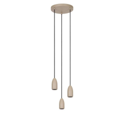 Lucide EVORA - Pendant light - D25 cm - 3xGU10 - Taupe