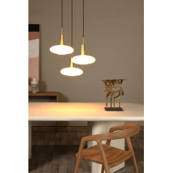 Lucide SINGALA - Pendant light - 3xE27 - Matt Gold / Brass