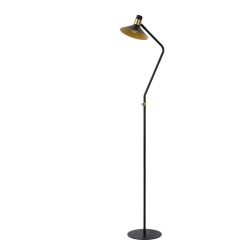 Lucide PEPIJN Stojací lampa 1xE14 černá/zlatá