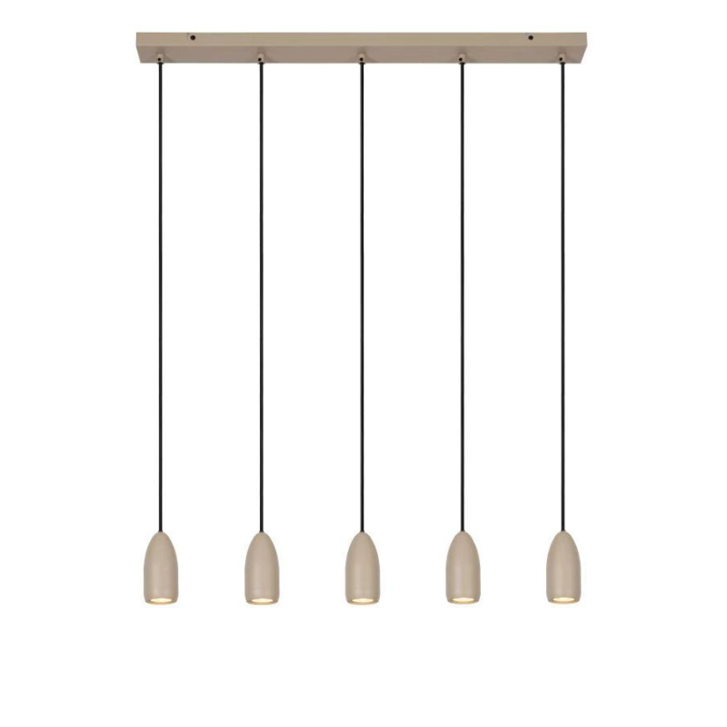 Lucide EVORA - Pendant light - ? 10 cm - 5xGU10 - Taupe