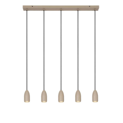 Lucide EVORA - Pendant light - ? 10 cm - 5xGU10 - Taupe