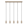 Lucide EVORA - Pendant light - ? 10 cm - 5xGU10 - Taupe