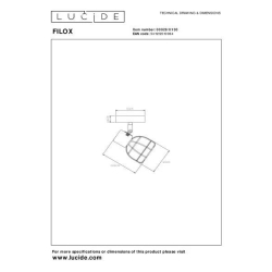 Lucide FILOX bodové stropní svítidlo Ø 10 cm 1xE27 černá