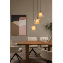 Lucide GUNHILD - Pendant light - 3xE27 - Transparant