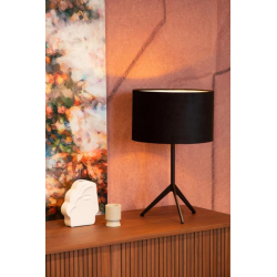 Lucide TONDO stolní lampa Ø 30 cm 1xE27 černá