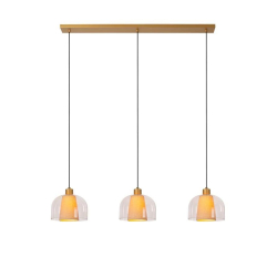 Lucide GUNHILD - Pendant light - 3xE27 - Transparant