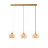 Lucide GUNHILD - Pendant light - 3xE27 - Transparant