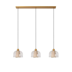 Lucide GUNHILD - Pendant light - 3xE27 - Transparant