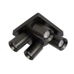 NIGEL Ceiling spotlight 4xGU10/5W DTW Black Steel