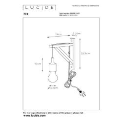 Lucide Lucide FIX WALL - nástěnné svítidlo - Bílá 08208/01/31