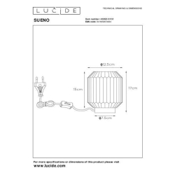 Lucide SUENO Table Lamp E14/40W  šedá