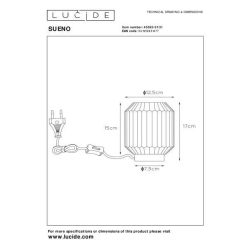 Lucide SUENO Table Lamp E14/40W bílá