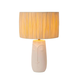 Lucide VISO - Stolní lampa - Ø 36 cm - 1xE27 - Bílá