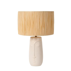 Lucide VISO - Stolní lampa - Ø 36 cm - 1xE27 - Bílá