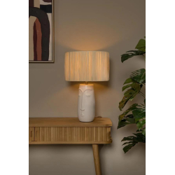 Lucide VISO - Stolní lampa - Ø 36 cm - 1xE27 - Bílá