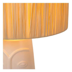 Lucide VISO - Stolní lampa - Ø 36 cm - 1xE27 - Bílá