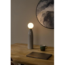 Lucide FIGARO - Stolní lampa - Ø 12 cm - 1xG9 - Šedá