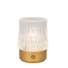 Lucide LILI - Nabíjecí stolní lampa - Baterie/baterie - Ø 8 cm - LED Dim to warm - 1x3W 2700K/3000K - Matt Gold / Mosaz - Sa