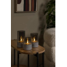 Lucide VELAS - Stolní lampa - Baterie - Ø 8 cm - LED - 3x0,2W 2700K - Smoke Grey - Sada 3 ks