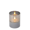 Lucide VELAS - Stolní lampa - Baterie - Ø 8 cm - LED - 3x0,2W 2700K - Smoke Grey - Sada 3 ks