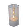 Lucide VELAS - Stolní lampa - Baterie - Ø 8 cm - LED - 3x0,2W 2700K - Smoke Grey - Sada 3 ks