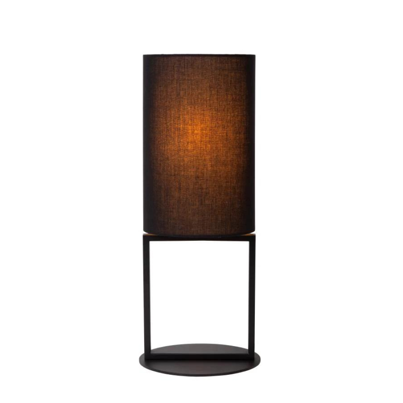 Lucide HERMAN - Stolní lampa - Ø 20 cm - 1xE27 - Černá