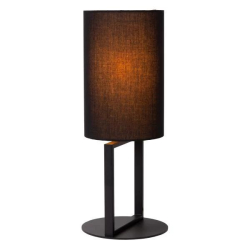 Lucide HERMAN - Stolní lampa - Ø 20 cm - 1xE27 - Černá