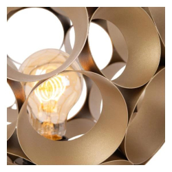 Lucide HANNELORE - Stolní lampa - Ø 25 cm - 1xE27 - Matt Gold / Mosaz