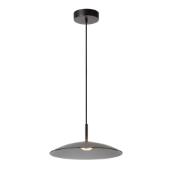 Lucide MENGA - Závěsné svítidlo - Ø 40 cm - LED Rozm. - 1x11W 2700K - Smoke Grey