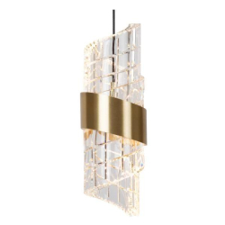 Lucide KLIGANDE - Závěsné svítidlo - LED Dim. - 5x7,8W 2700K - Matt Gold / Mosaz