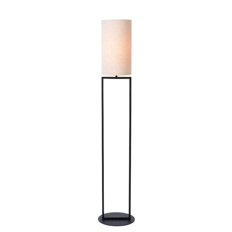 Lucide HERMAN - Stojací lampa - Ø 26 cm - 1xE27 - Krémová