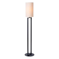 Lucide HERMAN - Stojací lampa - Ø 26 cm - 1xE27 - Krémová