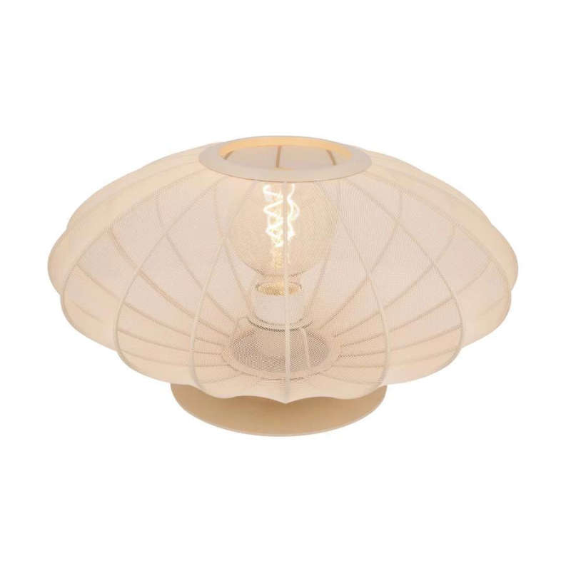 Lucide CORINA - Stolní lampa - Ø 40 cm - 1xE27 - Smetanová