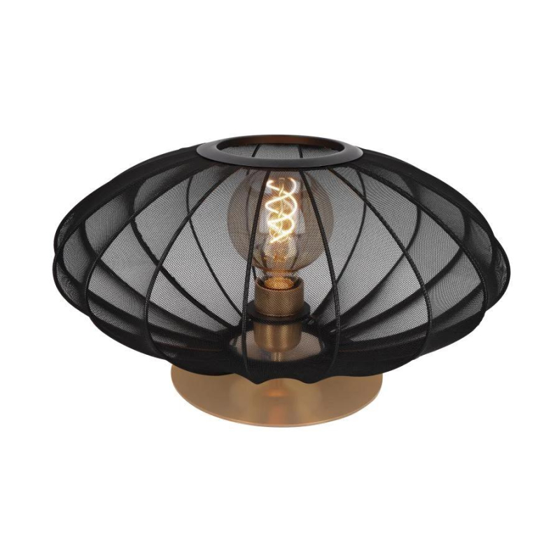 Lucide CORINA - Stolní lampa - Ø 40 cm - 1xE27 - Černá