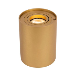 Lucide TUBE - Stolní lampa - Ø 9,6 cm - LED Rozm. - GU10 - 1x5W 2600K/2800K - 3 StepDim - Matt Gold / Mosaz