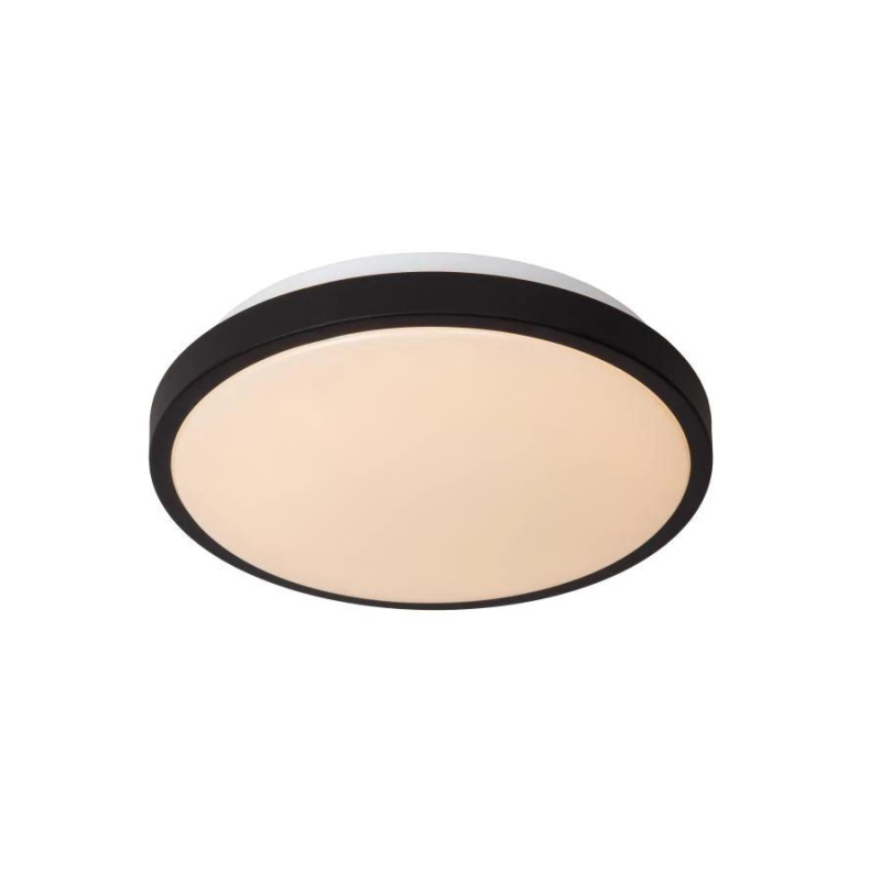 Lucide DASHER - Zapuštěné stropní svítidlo Koupelna - Ø 29,3 cm - LED - 1x12W 2700K - IP44 - Senzor pohybu & Den/Noc - Če Lucide DASHER - Zapuštěné stropní svítidlo Koupelna - Ø 29,3 cm - LED - 1x12W 2700K - IP44 - Senzor pohybu & Den/Noc - Če