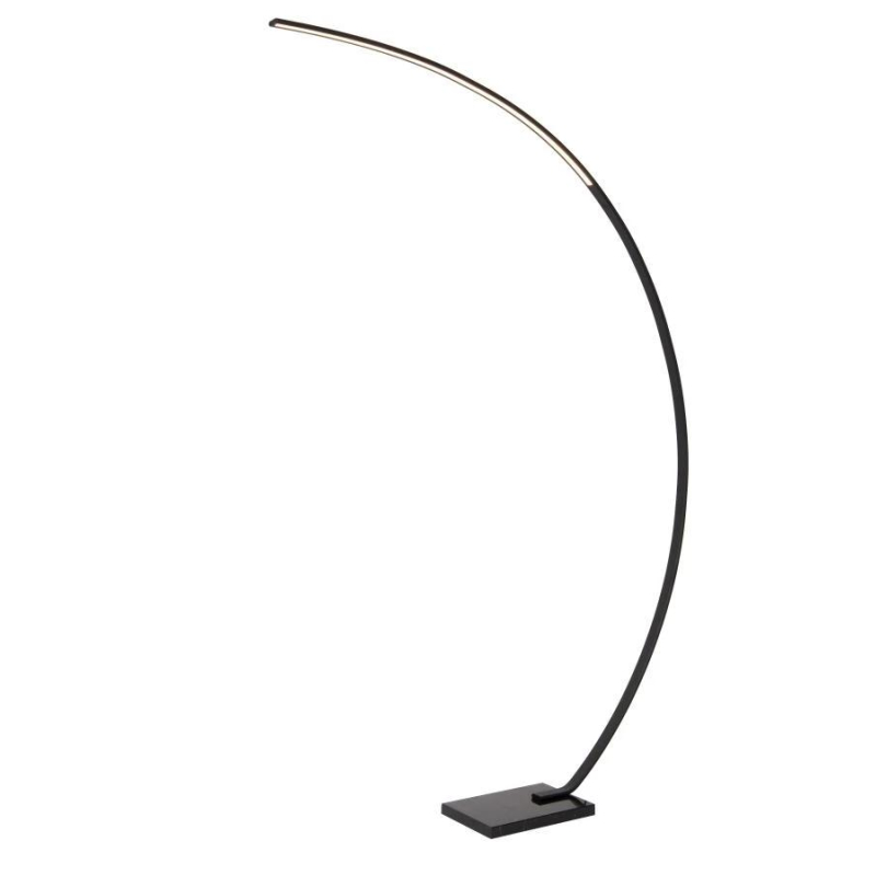 Lucide CURVE - Stojací lampa Arc - LED Dim. - 1x15W 2700K - Černá