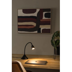 Lucide MILO - Stolní lampa - Ø 12,8 cm - LED - 1x3,2W 3000K - Černá