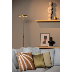 Lucide CELESTE - Stojací lampa - Ø 28 cm - LED Rozm. - 1x21W 2700K - Matt Gold / Mosaz